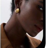 Trendy Metal Push-Back Earrings for Women